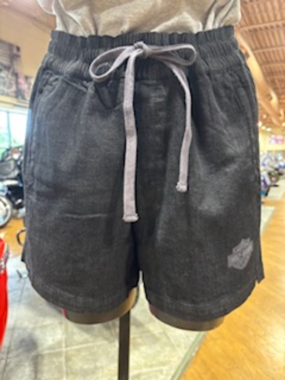 Women's Harley-Davidson Black Denim Shorts